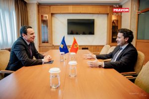 Kryeministri i Kosovës, Albin Kurti dhe kryeministri i Malit të Zi, Dritan Abazoviq