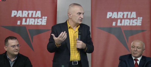Ilir Meta, ish-presidenti i Shqipërisë dhe kryetari aktual i Partisë së Lirisë