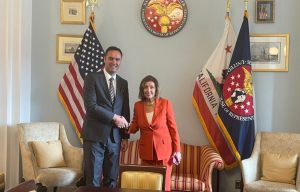 Kryetari i Kuvendit të Kosovës, Glauk Konjufca, dhe ish-Kryetarja e Dhomës së Përfaqësuesve, Nancy Pelosi