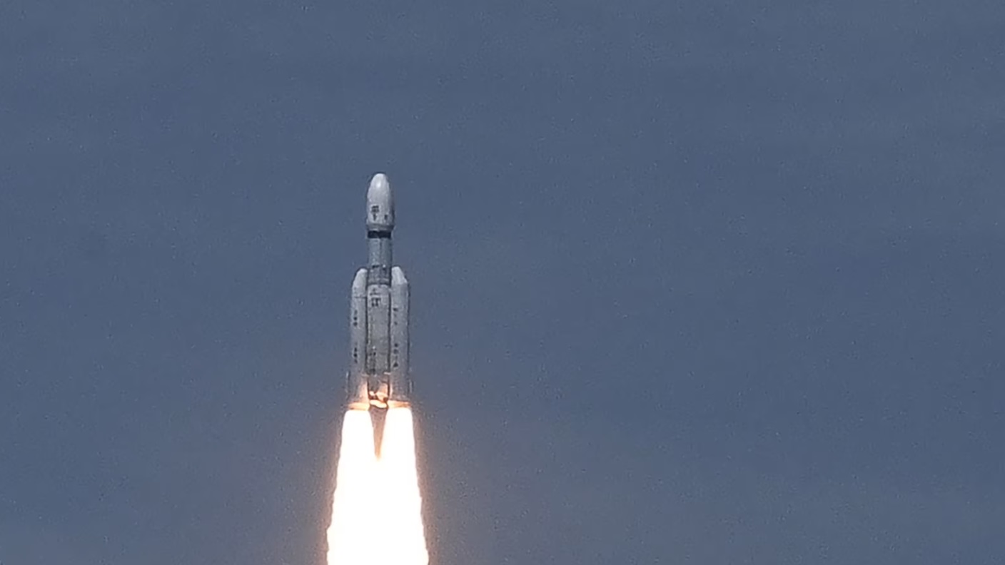 Nisja e raketës nga India për në polin jugor të Hënës, 14 korrik 2023. Foto: AFP