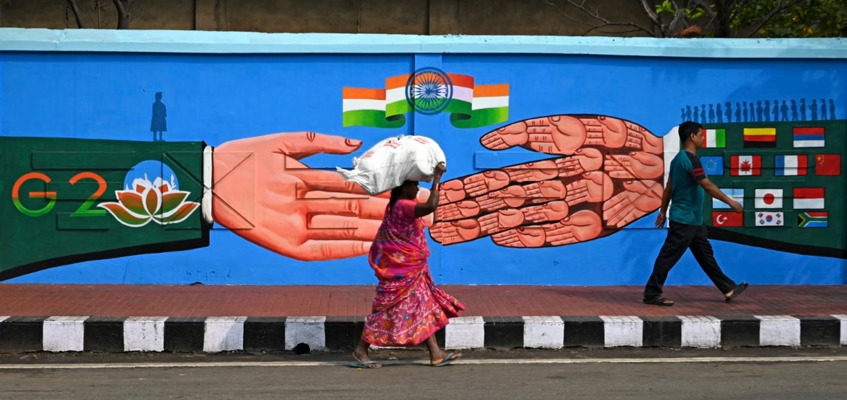 Në mungesë të Rusisë dhe Kinës, samiti dyditor në Indi, do të mbizotërohet nga Perëndimi dhe aleatët e tij. Foto: AFP