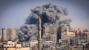 Bombardimet në Qytetin e Gazës më 12 tetor 2023.