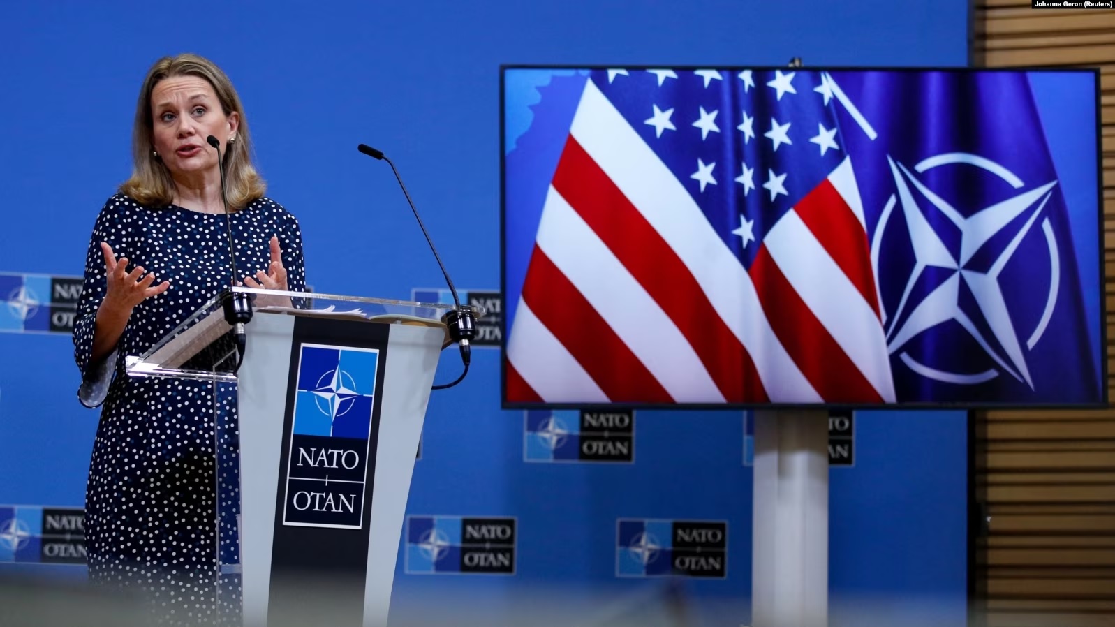 Ambasadorja amerikane në NATO, Julianne Smith.