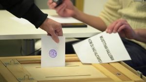 Votimet për zgjedhjet presidenciale në Finlandë. Helsinki, 28 janar 2024.