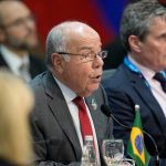 Ministri i Jashtëm i Brazilit, Mauro Vieira, gjatë takimit të ministrave të Jashtëm të G20-s. 21 shkurt 2024.