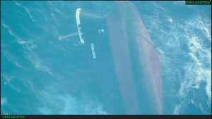 Nën Detin e Kuq shquhet anija e mbytur "Rubymar" (3 mars 2024)
