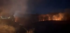 Zjarr në një mal të Gërlicës në Kaçanik