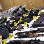 Disa prej armëve të konfiskuara në veri të Kosovës.