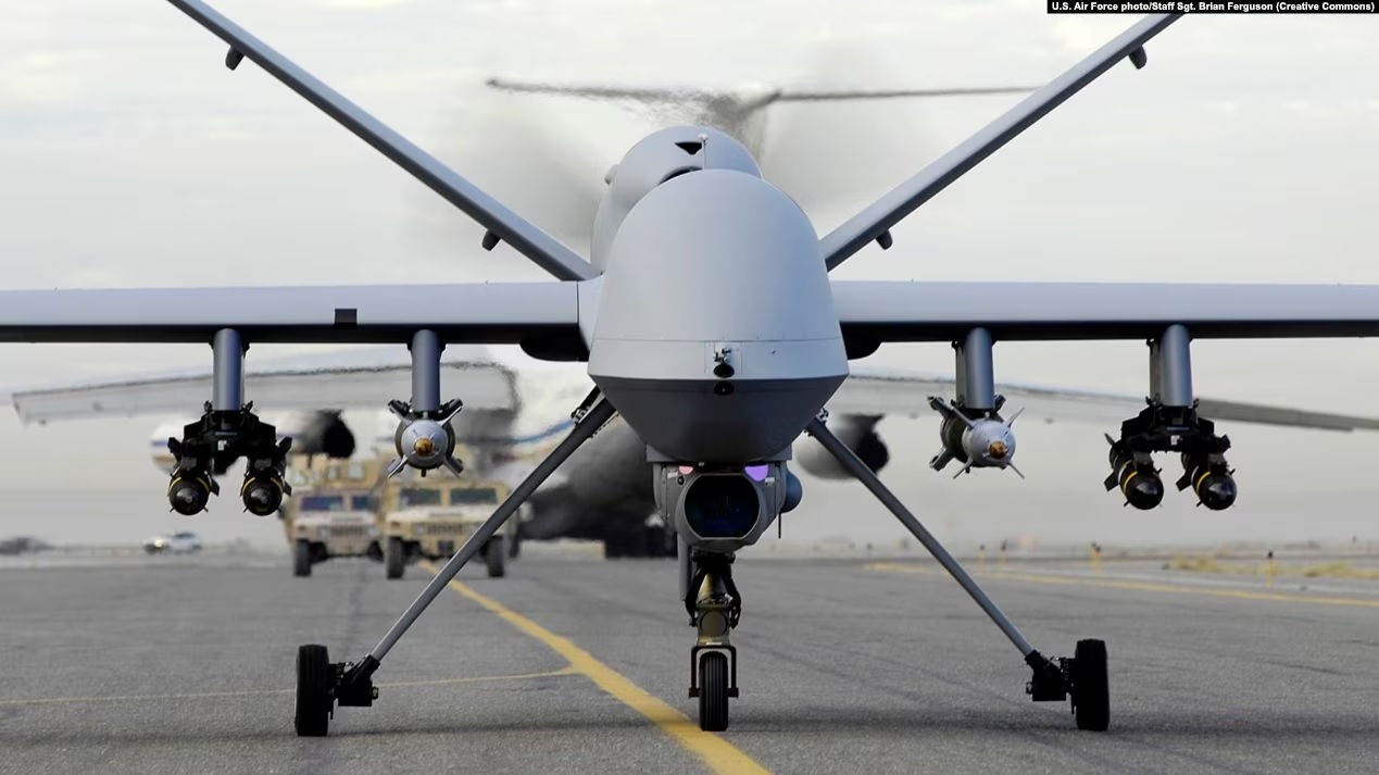 Dron i llojit MQ-9 Reaper. Fotografi ilustruese