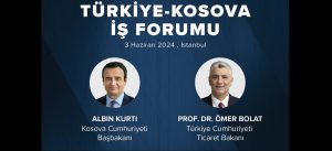 Kryeministri i Republikës së Kosovës, Albin Kurti dhe ministri i Tregtisë së Turqisë, Omer Bolat.