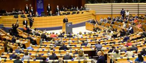 Salla plenare e Parlamentit të BE-së në Bruksel