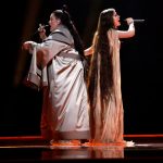 Dyshja ukrainase, Alyona Alyona dhe Jerry Heil, duke kënduar këngën Teresa & Maria në gjysmëfinalen e edicionit të 68-të të Eurovision-it. Malmo, 7 maj 2024.