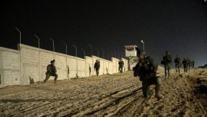 Ushtarët izraelitë gjatë një operacioni në zonën kufitare Rafah mes Rripit të Gazës dhe Egjiptit, 29 maj 2024.