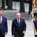 Lideri kinez, Xi Jinping, dhe presidenti i Rusisë, Vladimir Putin. Pekin, 16 maj 2024.