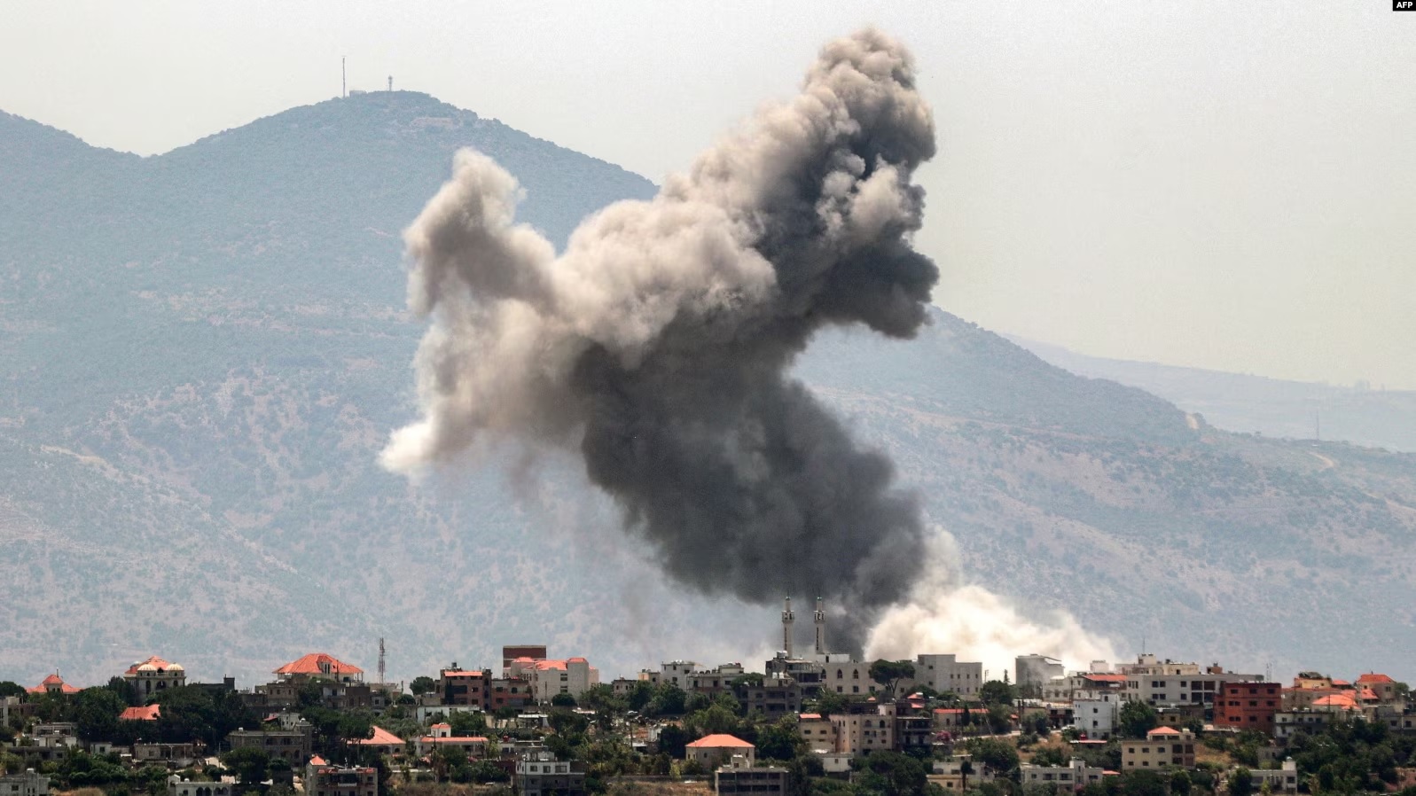 Një sulm izraelit në Rripin e Gazës më 19 qershor 2024.