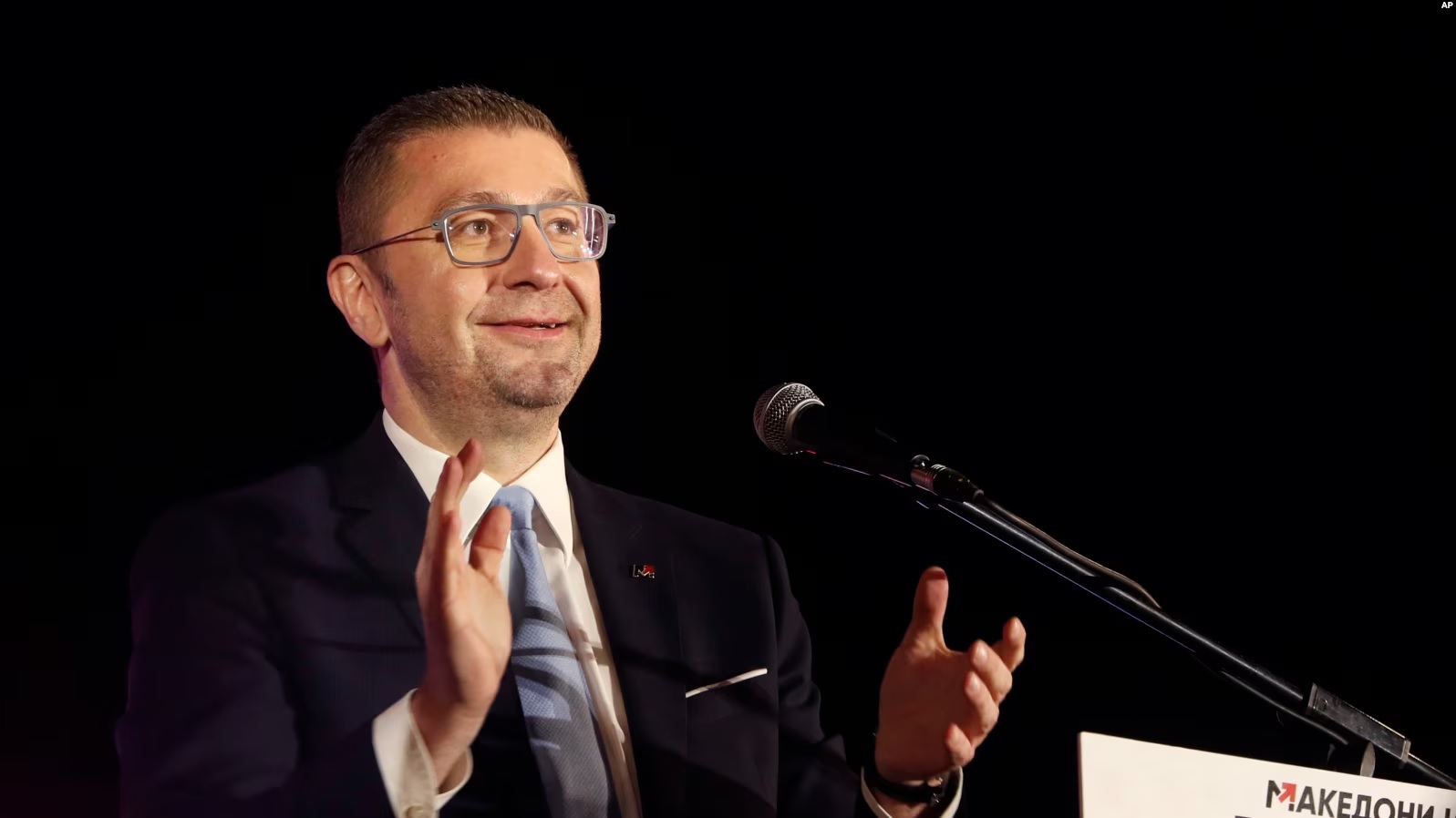 Hristijan Mickoski, lideri i VMPRO-DPMNE-së.
