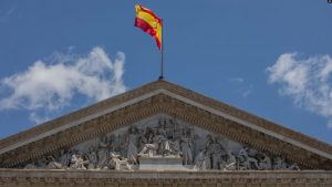Ndërtesa e Parlamentit spanjoll në Madrid.