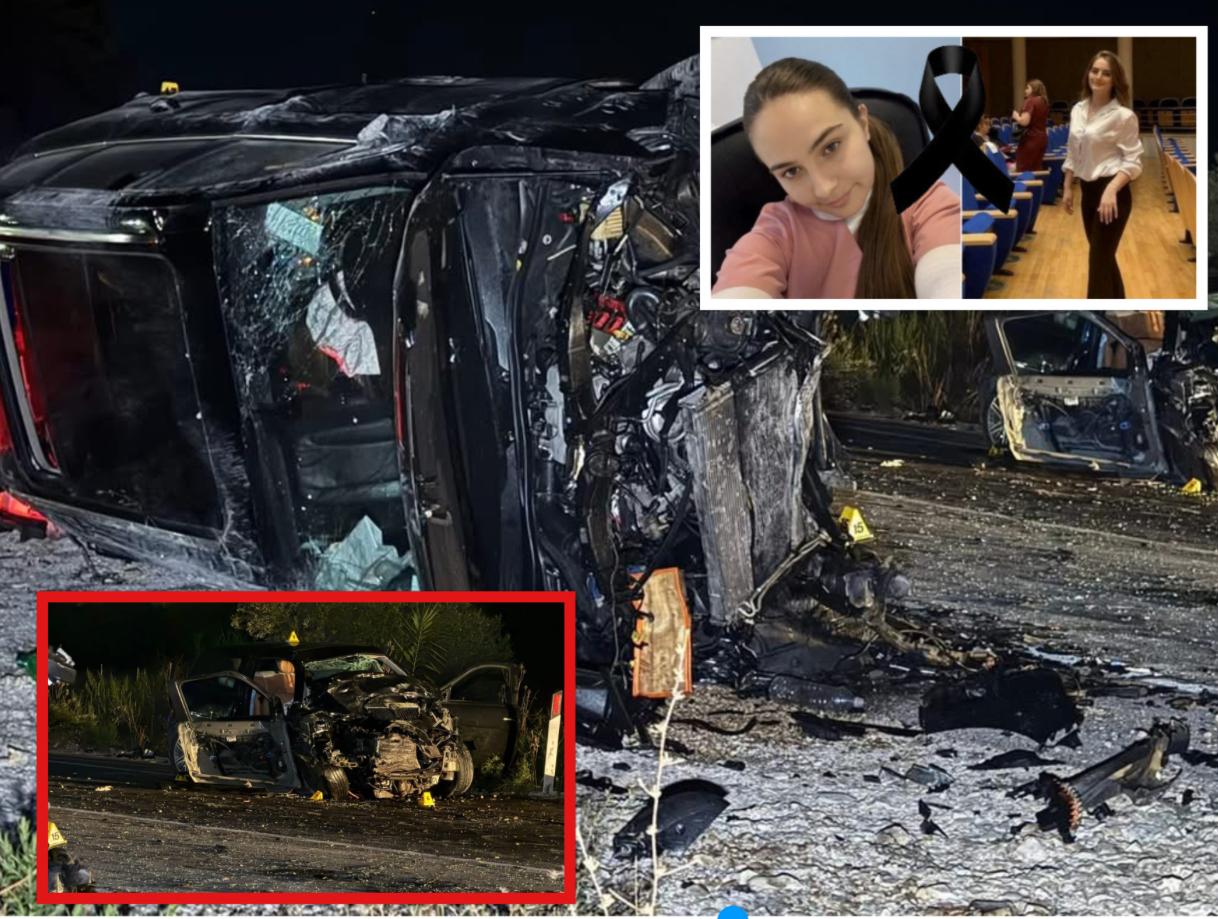 Aksidenti fatal në aksin Sarandë Delvinë ku humbën jetën 2 vajza  viktimat ishin motra  20 dhe 22 vjeçe  i përplasi 23 vjeçari me  Audi 