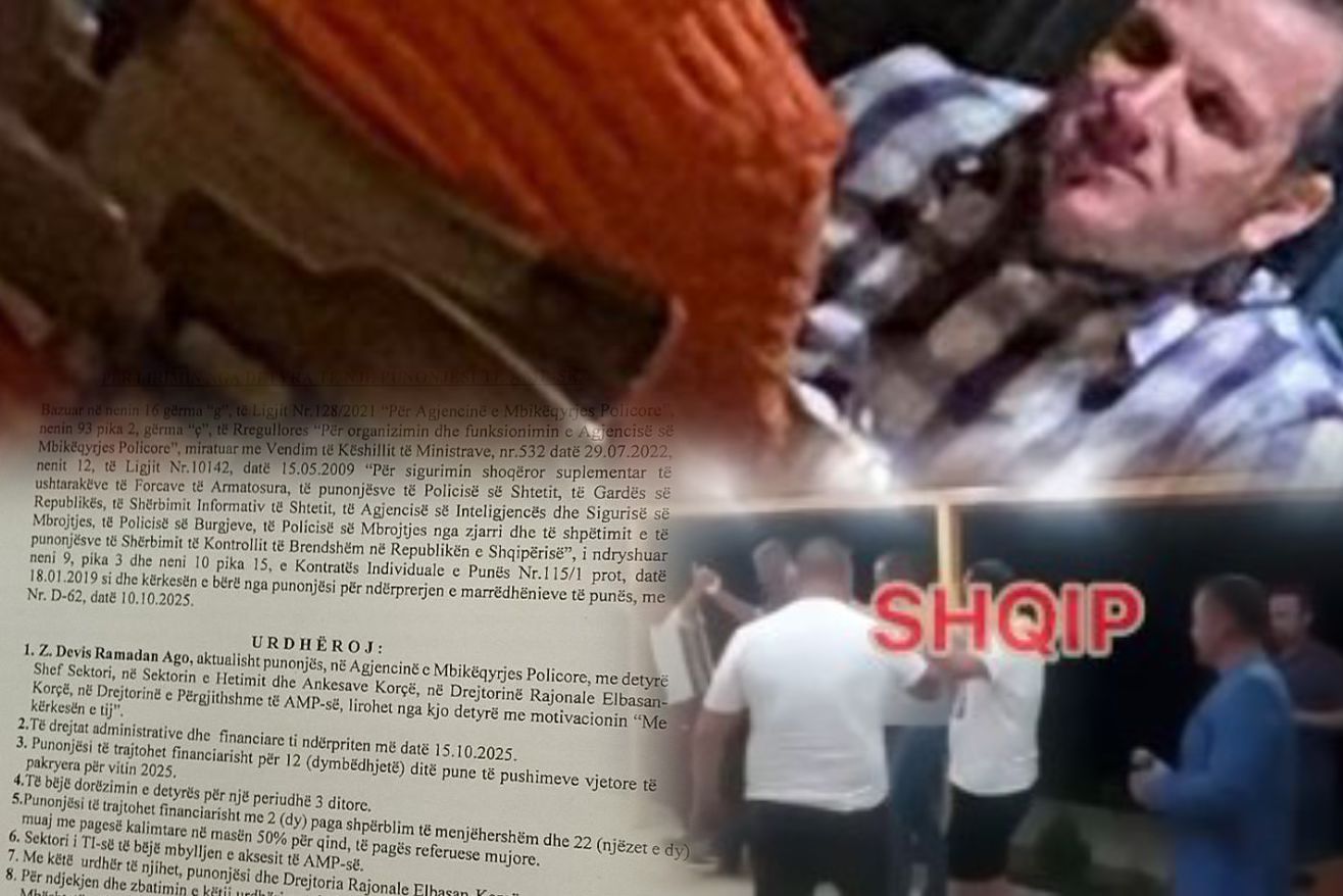 VIDEO FOTO  A dha dorëheqjen shefi i AMP në Korçë  Dejvi Ago pasi u filmua me Guri Mazelliun 