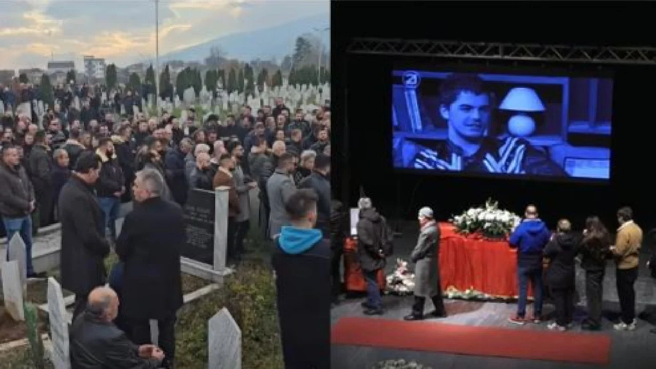 Mes dhimbjes dhe lotëve  Shpat Kasapit i jepet lamtumira e fundit në Tetovë  Mijëra njerëz në ceremoninë mortore për artistin