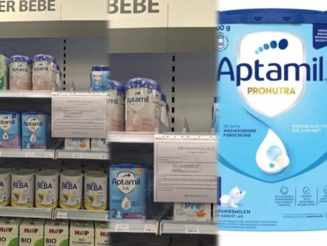 Qumështi për fëmijë  Aptamil   i blerë tek Rossmann   Lala rezulton me baktere  Konsumatorët ta kthejnë urgjent