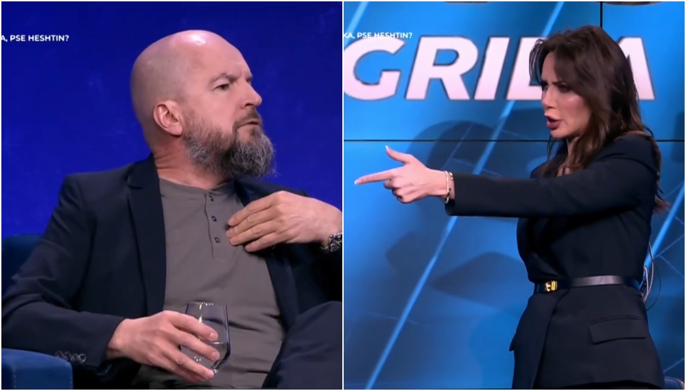 Grida Duma nxjerr Alfred Lelën nga studio  Dil jashtë  Debat dhe fyerje LIVE