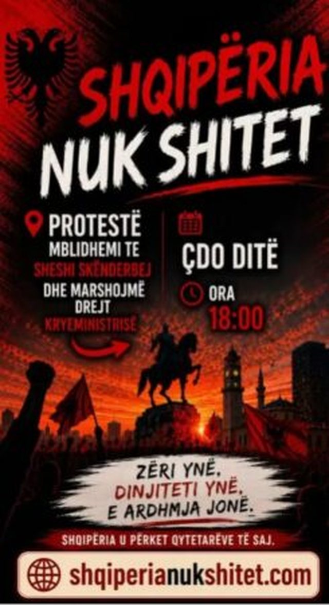 “Shqipëria nuk shitet”, sot protesta e tetë në Tiranë: Rama 