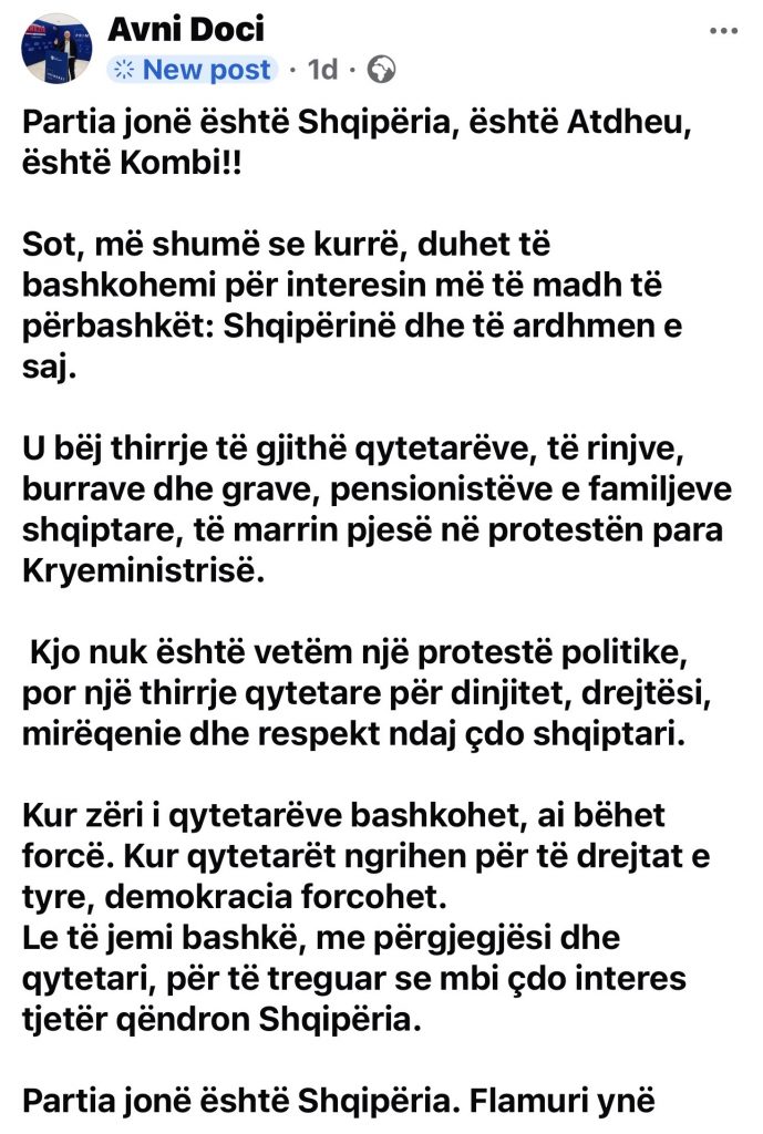Çudit kryetari i PD në Mat, u bashkohet thirrjeve; ‘Rama në 