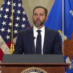 Ish-prokurori i posaçëm Jack Smith gjatë deklaratës për aktaklagën kundër Donald Trumpit, gusht 2023